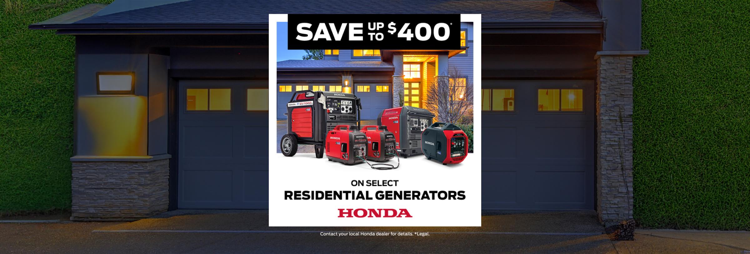 Honda Generator Promo